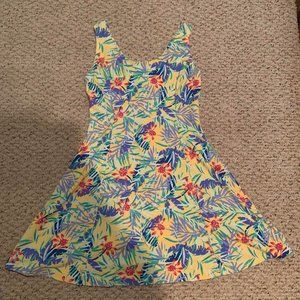 Yellow A-Line Floral Sundress
